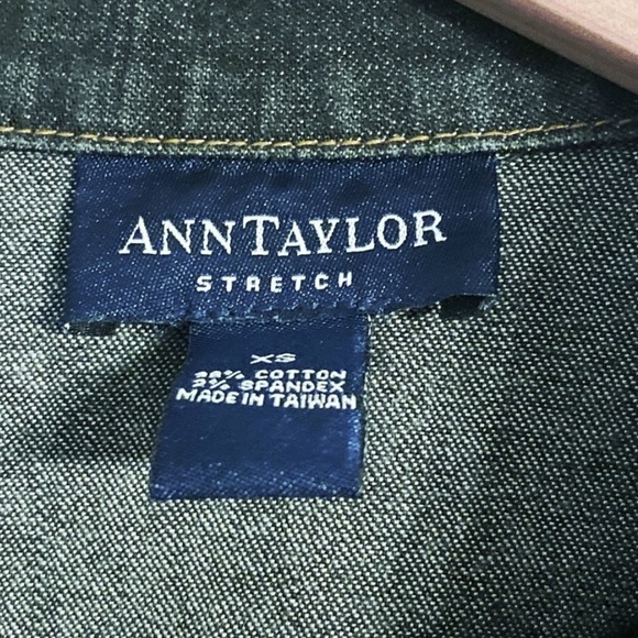 Ann Taylor Dark Wash Denim Jacket - Picture 7 of 8